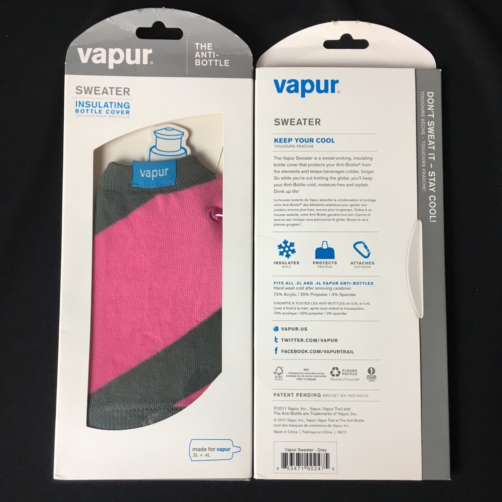 NWOT Insulating Bottle Cover - Vapur Sweater